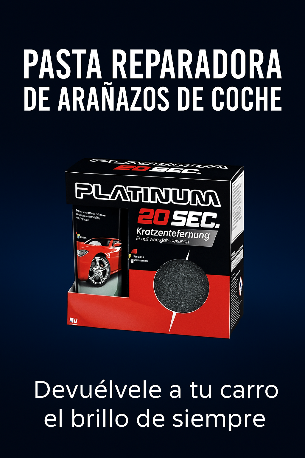 PASTA REPARADORA DE ARAÑAZOS DE COCHE