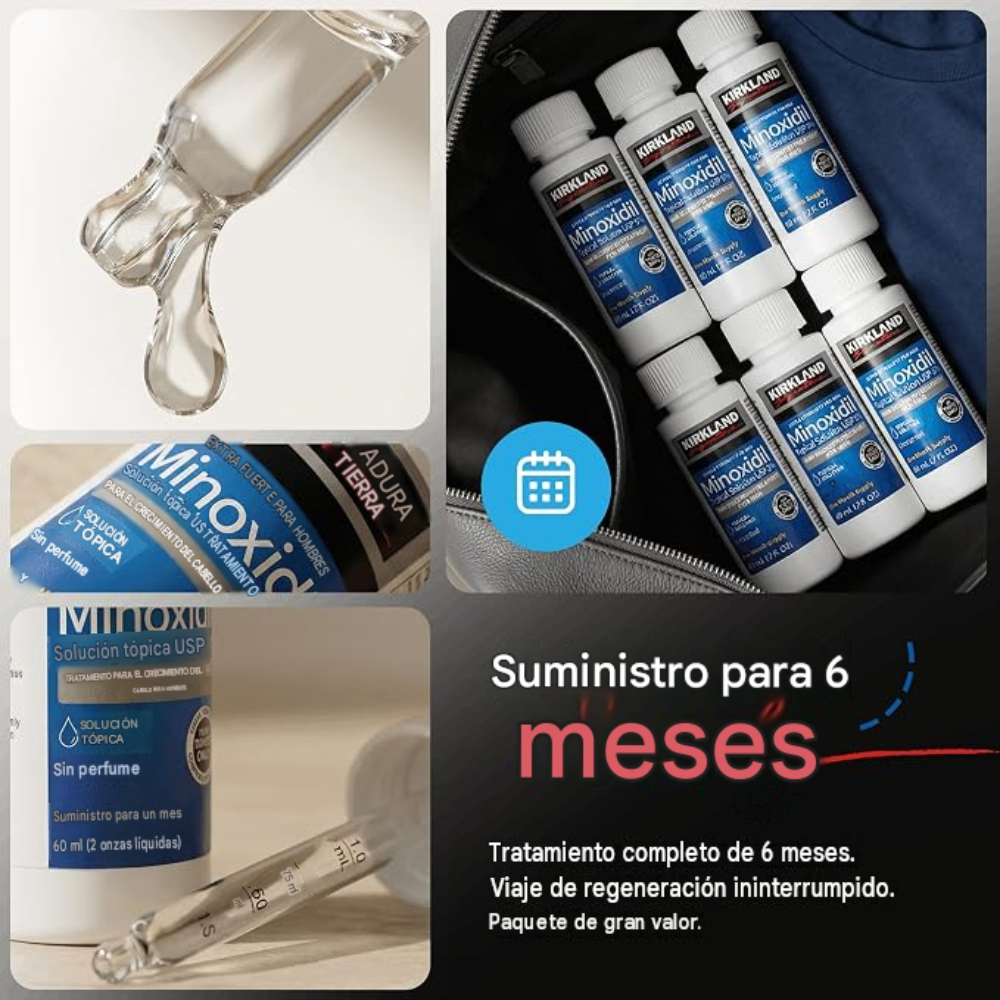 Minoxidil Solución Tópica USP 5% | Para el Crecimiento Capilar