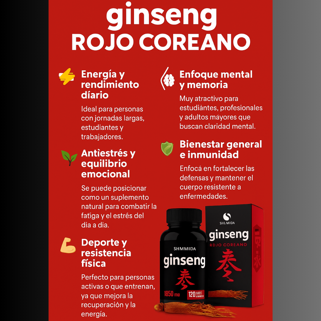 GINSENG ROJO COREANO