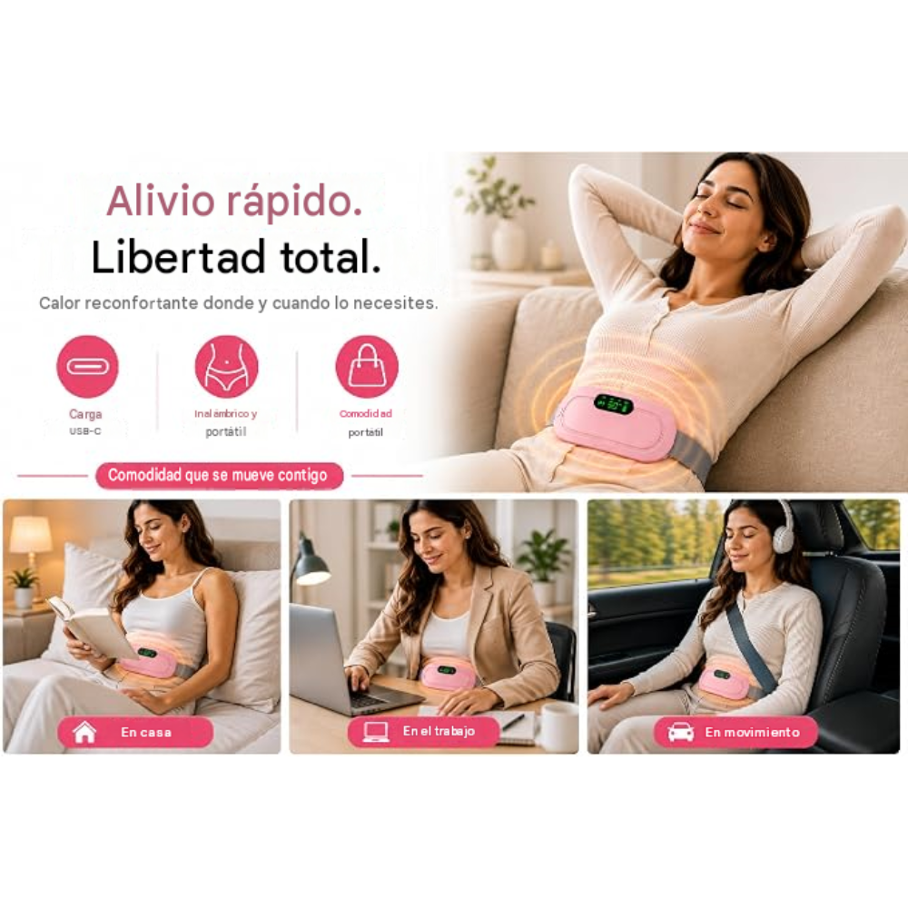 LunaCalm™ | Almohadilla Térmica Menstrual