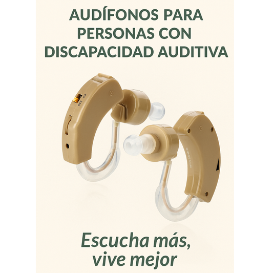 AUDIFONOS PARA PERSONAS CON DISCAPACIDAD AUDITIVA