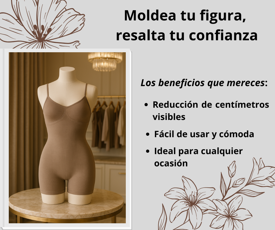 FAJA TEJIDA PIERNA CORTA CON TIRAS